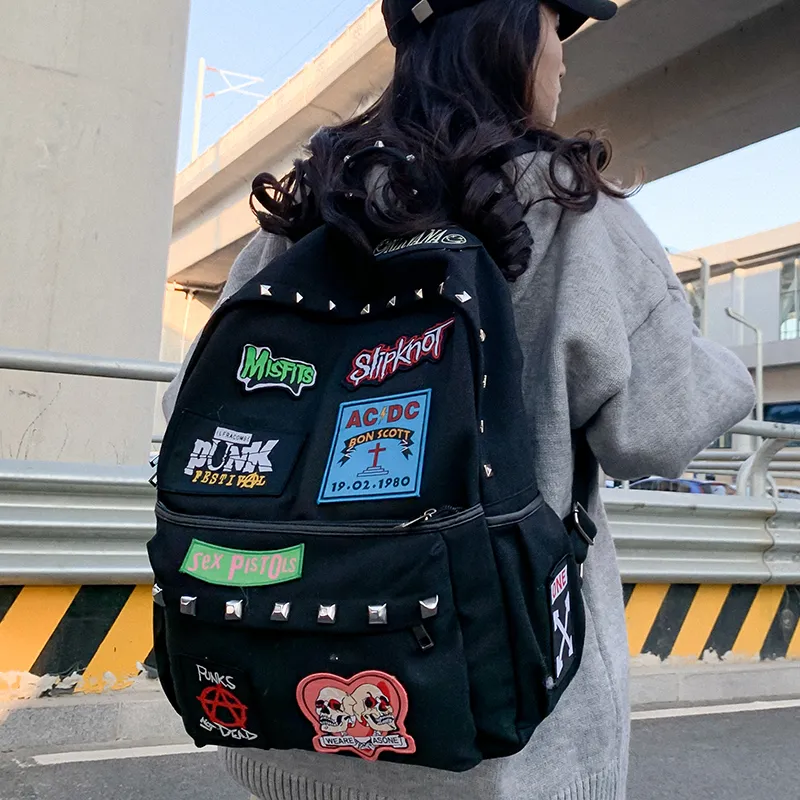 KAMLUI Canvas Backpack Unisex Orange/Black-2
