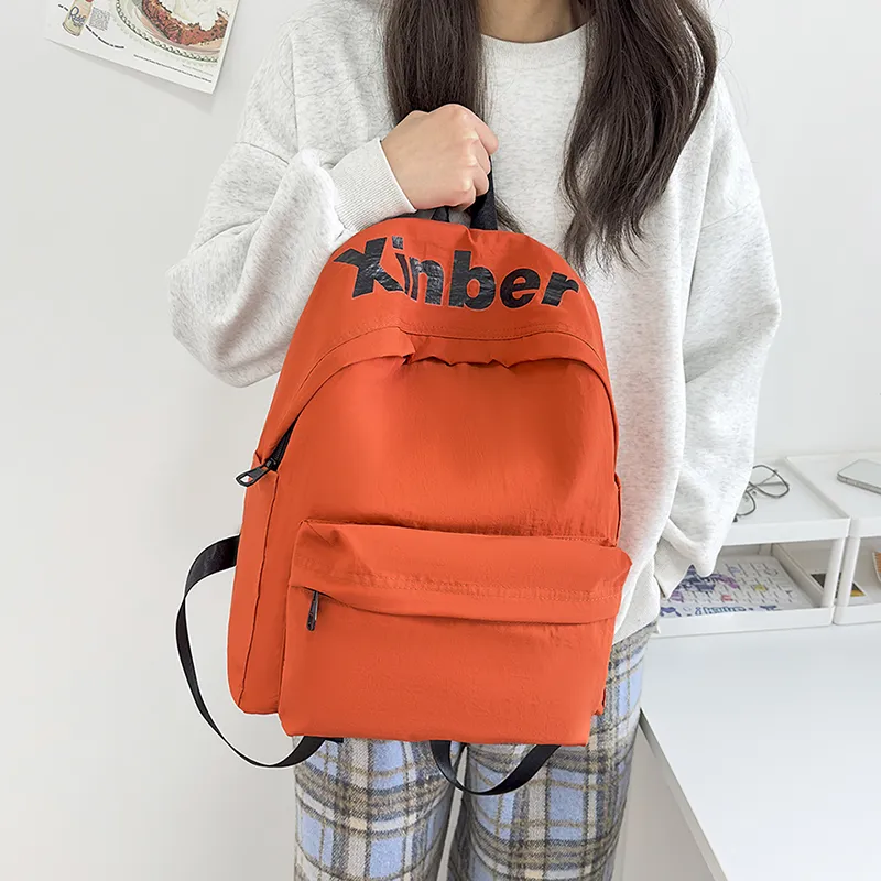 KAMLUI Nylon Backpack Regular Unisex Psilon White/Black/Purple/Orange/Green-22