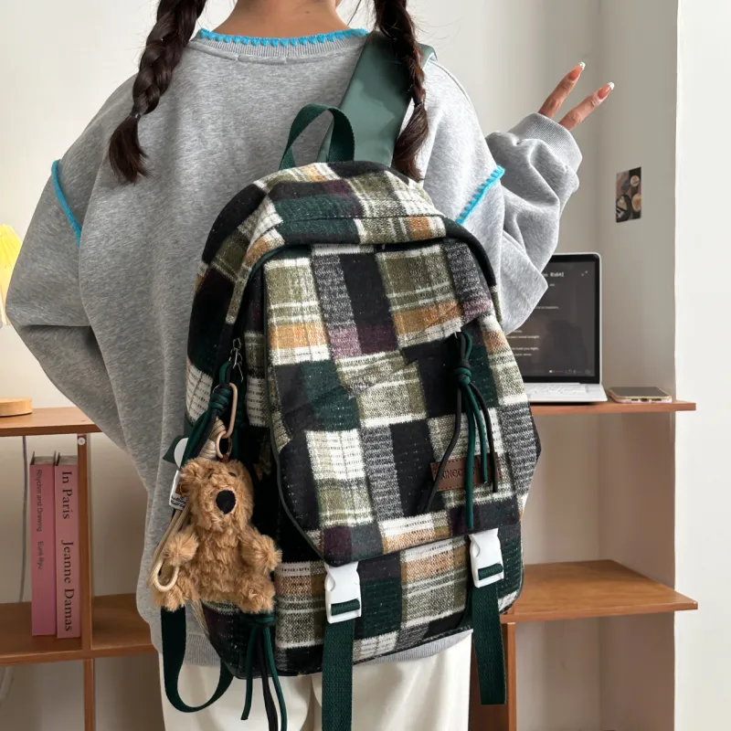 KAMLUI Nylon Backpack Regular Women's Multicolor-20