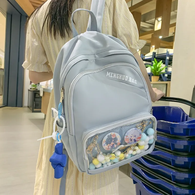 KAMLUI Nylon Backpack Regular Unisex Multicolor-14