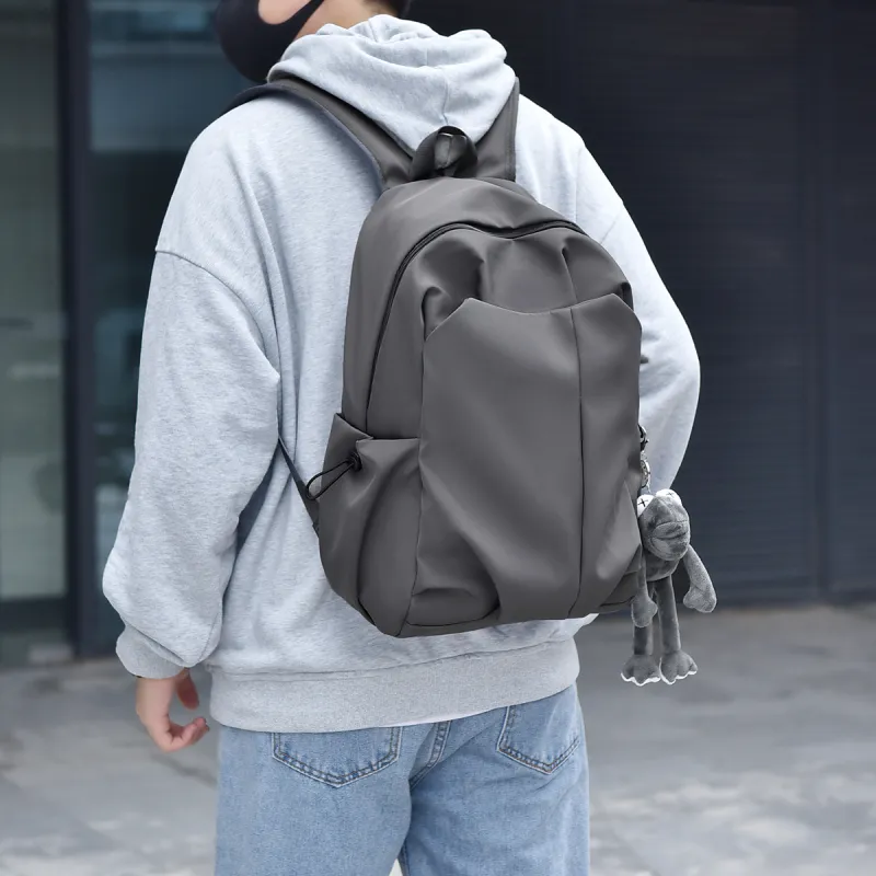 KAMLUI Abrasion Resistant Fabric Backpack Regular Unisex White/Gray/Black/Red-6