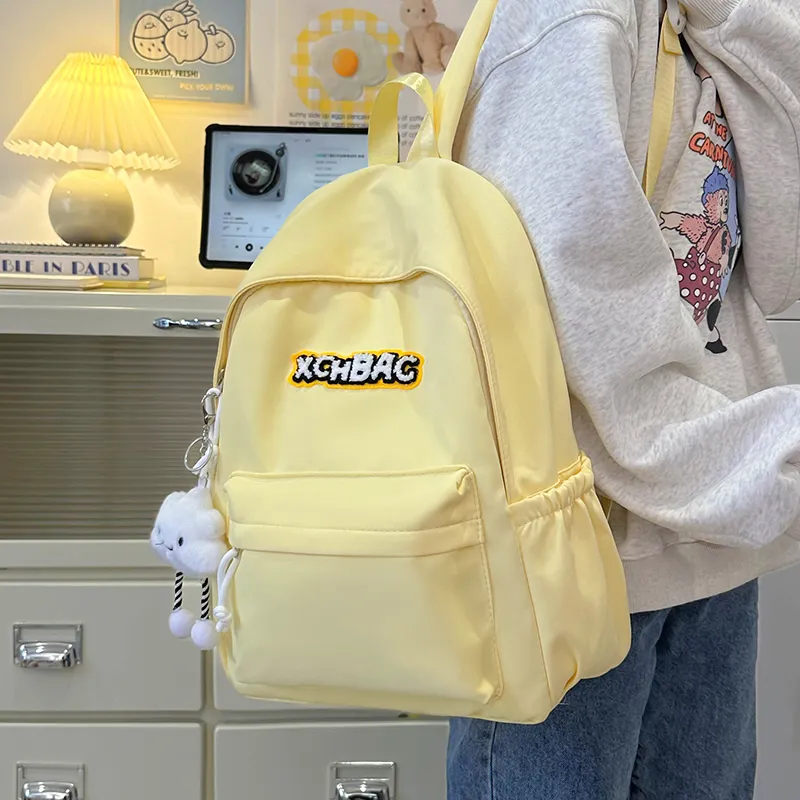 KAMLUI Nylon Backpack Regular Unisex White/Black/Yellow/Green/Blue-13