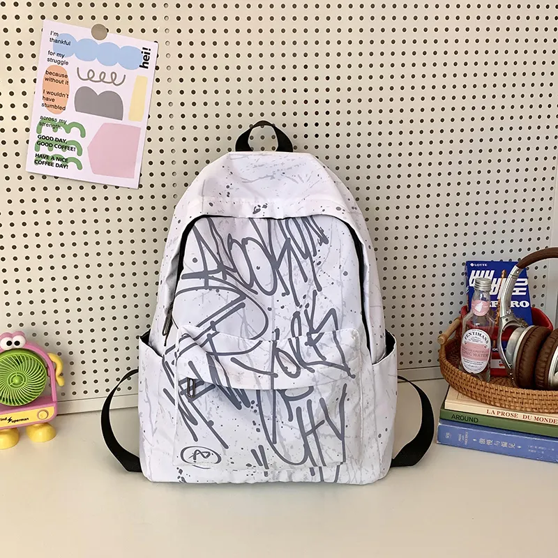 KAMLUI Waterproof Cloth Backpack Regular Unisex Pink/Blue/Gray-17