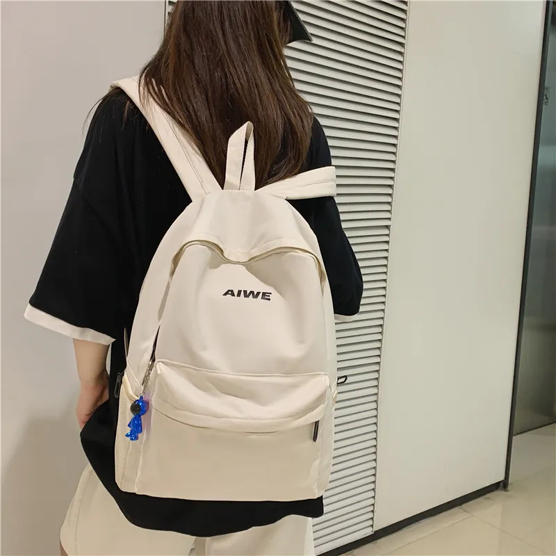 KAMLUI Nylon Backpack Laptop Bag Regular Unisex Multicolor-12