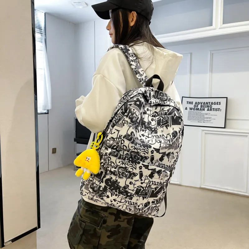 KAMLUI Oxford Backpack Unisex Color/Gray/Black-12