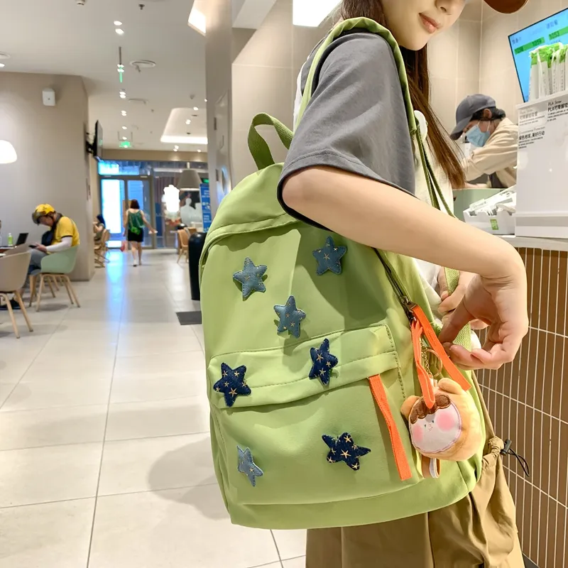 KAMLUI Nylon Backpack Laptop Bag Regular Unisex Multicolor-13