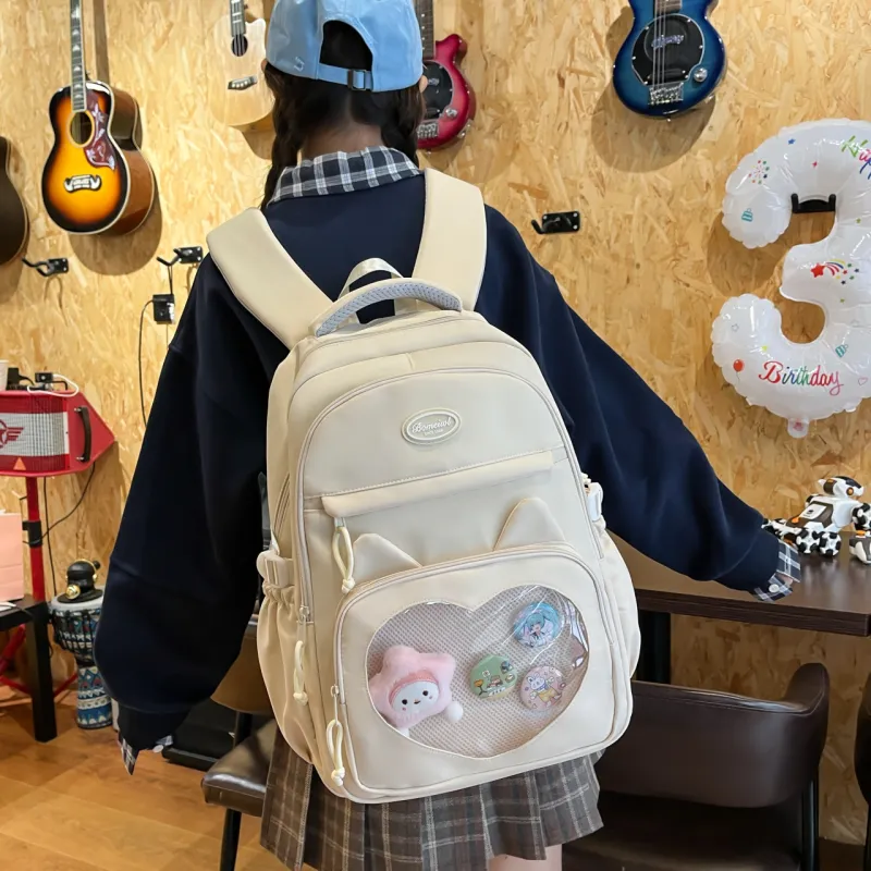 KAMLUI Nylon Backpack Regular Women's Multicolor-1