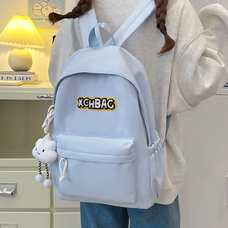 KAMLUI Nylon Backpack Regular Unisex White/Black/Yellow/Green/Blue-28