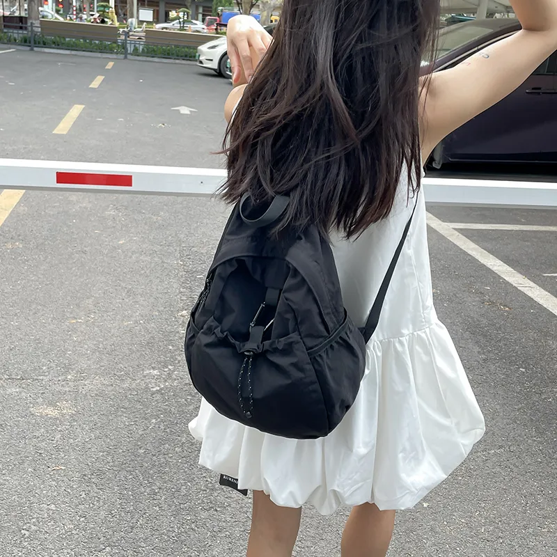 KAMLUI Washed Cloth Backpack Small Size Unisex Multicolor-15
