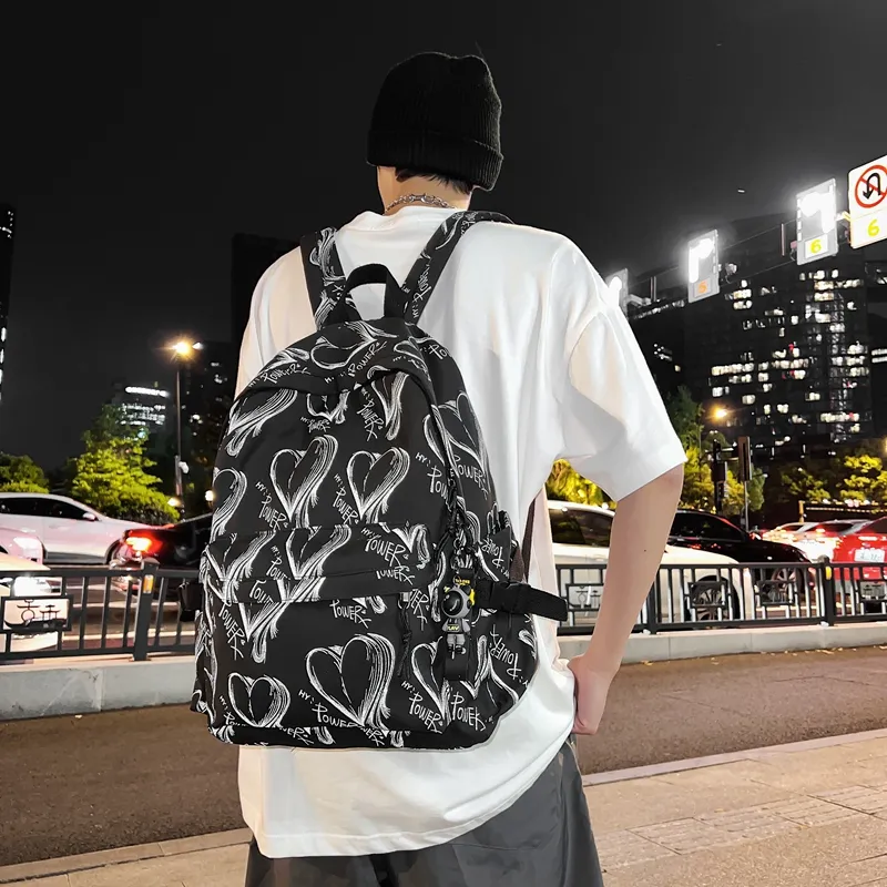 KAMLUI Nylon Backpack Regular Unisex Multicolor-11