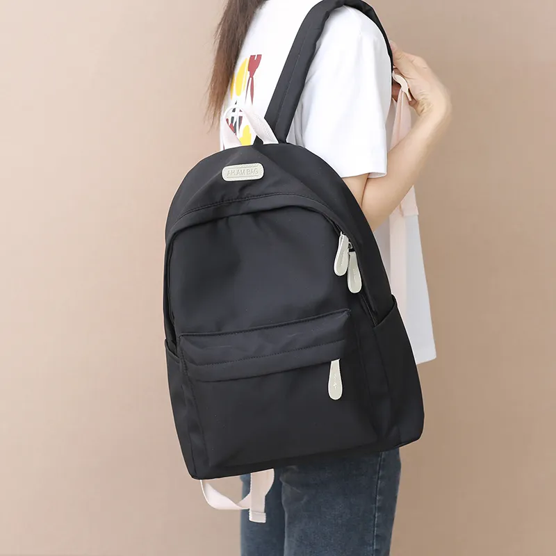 KAMLUI Nylon Backpack Unisex Black/White/Gray/Purple/Blue-10