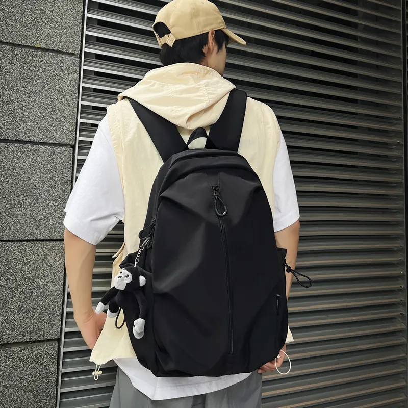 KAMLUI Nylon Backpack Regular Unisex Ecru/Black/Burgundy/Khaki-10