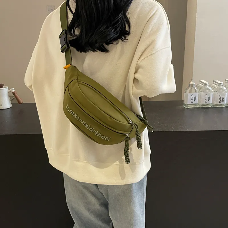 KAMLUI Nylon Sling Bag Regular Unisex Multicolor-31