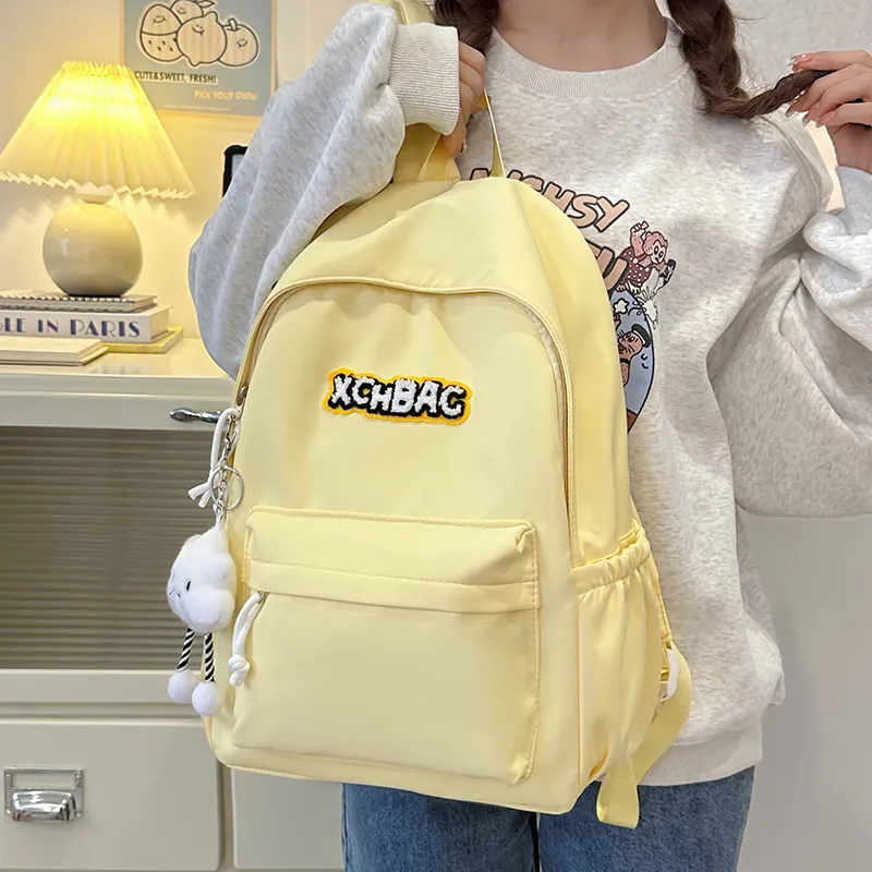KAMLUI Nylon Backpack Regular Unisex White/Black/Yellow/Green/Blue-16