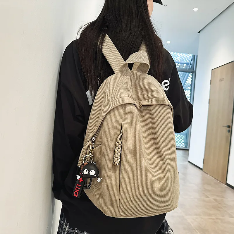KAMLUI Corduroy Backpack Regular Women's Multicolor-19