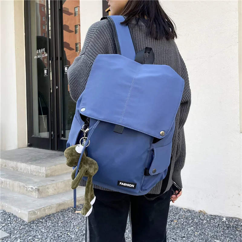 KAMLUI Oxford Backpacks Backpack Regular Unisex Gray/Black/Blue-16