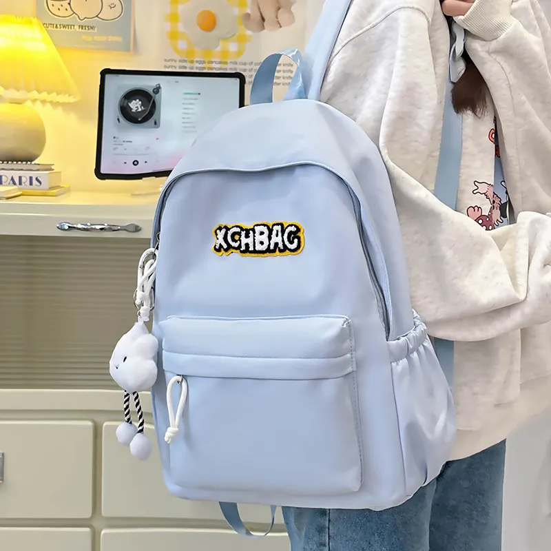 KAMLUI Nylon Backpack Regular Unisex White/Black/Yellow/Green/Blue-27
