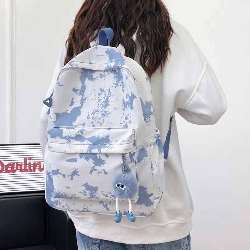KAMLUI Nylon Backpack Small Size Unisex Multicolor-5