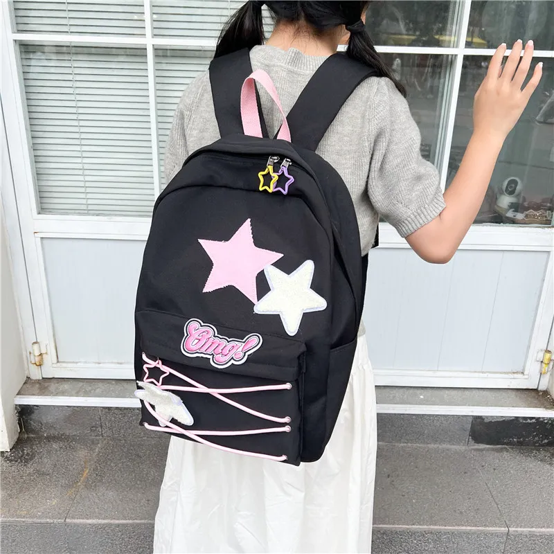 KAMLUI Composite Cloth Backpacks Backpack Regular Unisex Black-2