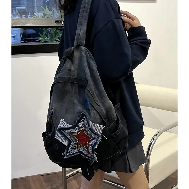 KAMLUI Denim Backpack Regular Unisex Multicolor-15
