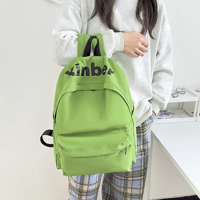 KAMLUI Nylon Backpack Regular Unisex Psilon White/Black/Purple/Orange/Green-31