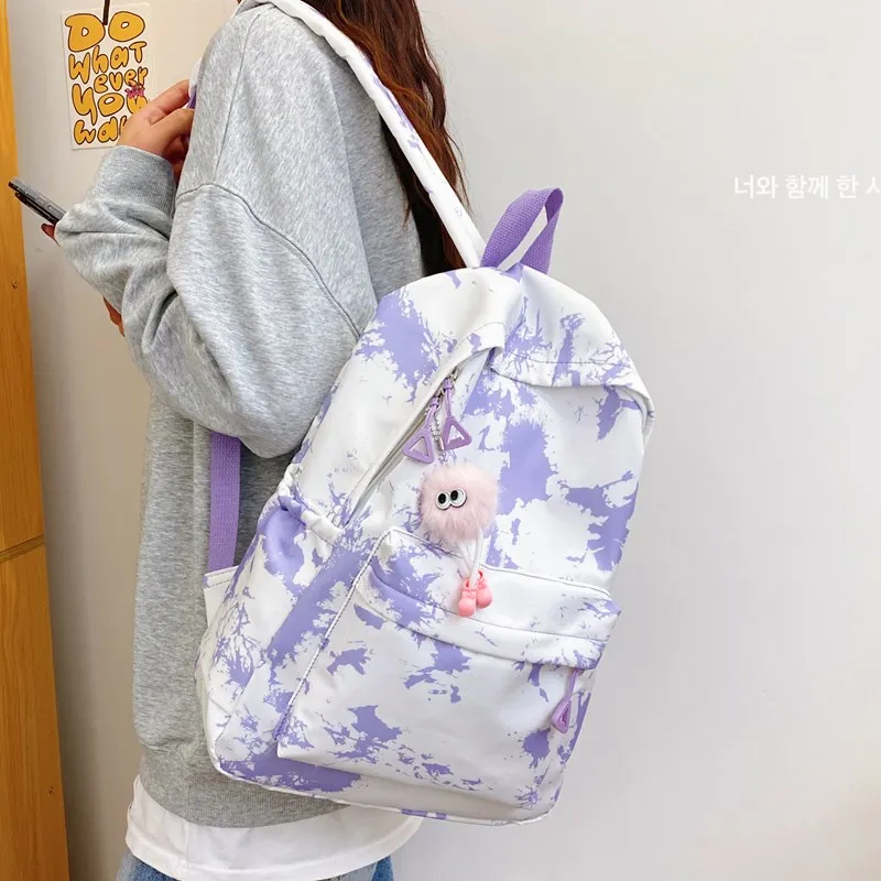 KAMLUI Nylon Backpack Small Size Unisex Multicolor-21