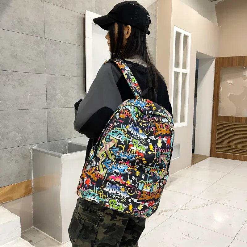KAMLUI Oxford Backpack Unisex Color/Gray/Black-3