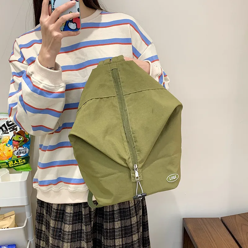 KAMLUI Nylon Fabric Backpack Regular Unisex Multicolor-20