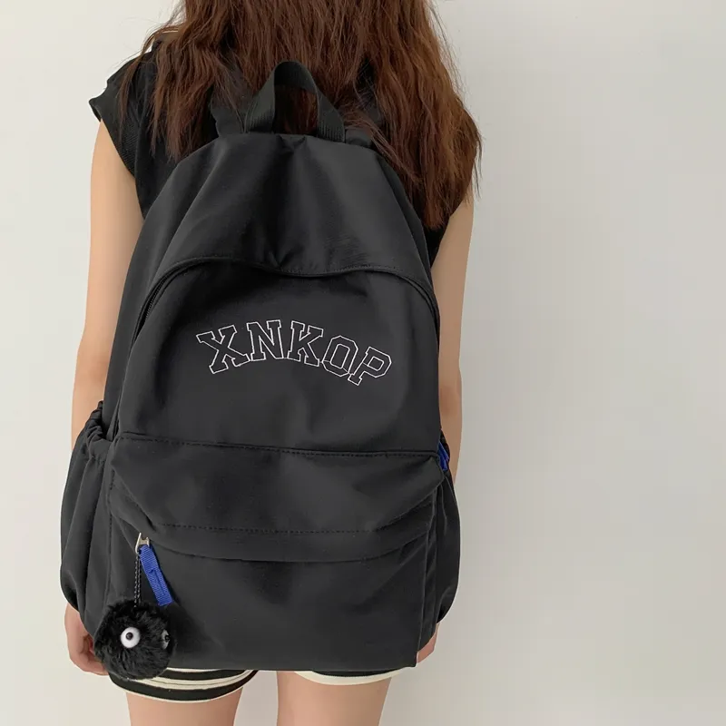 KAMLUI Nylon Backpack Unisex White/Black/Khaki/Blue-13