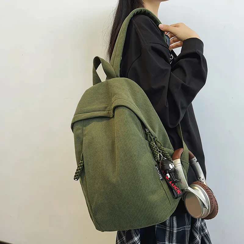 KAMLUI Corduroy Backpack Regular Women's Multicolor-26