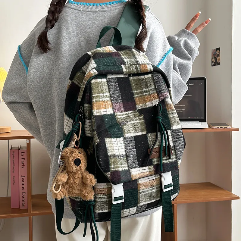 KAMLUI Nylon Backpack Regular Women's Multicolor-18