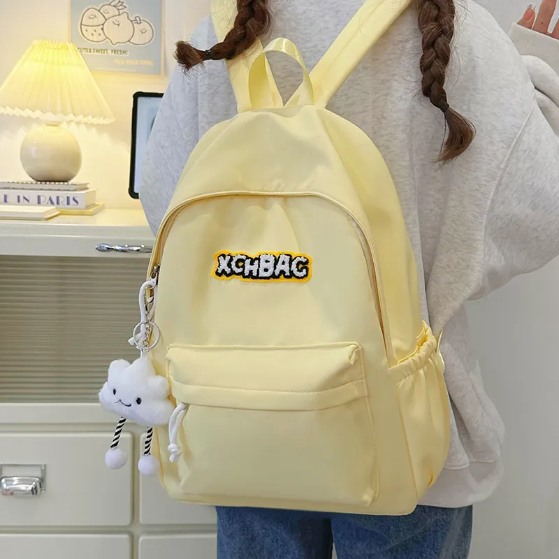 KAMLUI Nylon Backpack Regular Unisex White/Black/Yellow/Green/Blue-15