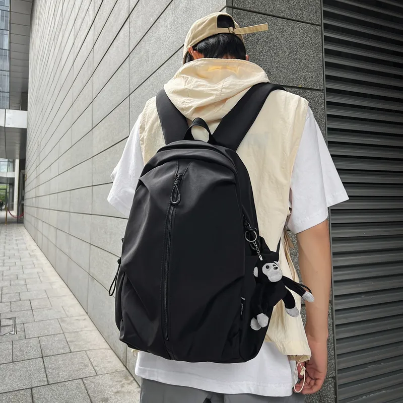 KAMLUI Nylon Backpack Regular Unisex Ecru/Black/Burgundy/Khaki-9