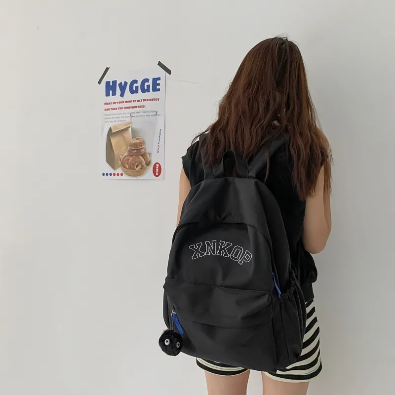 KAMLUI Nylon Backpack Unisex White/Black/Khaki/Blue-16
