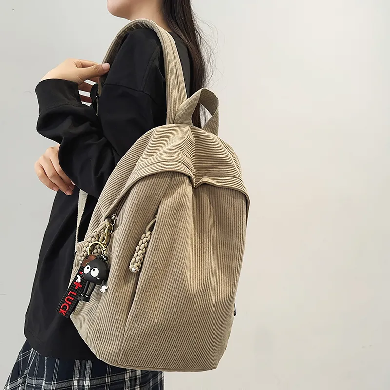 KAMLUI Corduroy Backpack Regular Women's Multicolor-18
