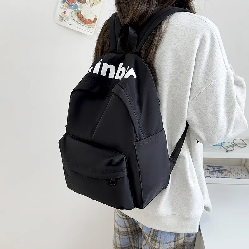 KAMLUI Nylon Backpack Regular Unisex Psilon White/Black/Purple/Orange/Green-13