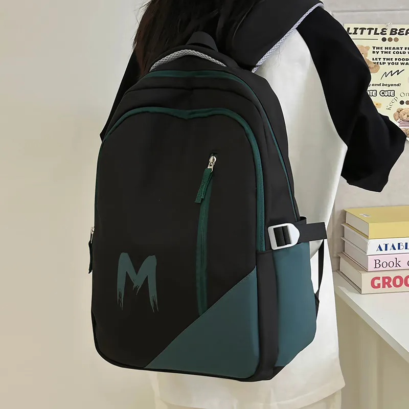 KAMLUI Polyester Backpack Regular Unisex Black/Jasper/Light Blue-5
