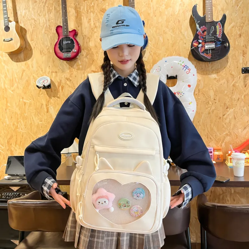 KAMLUI Nylon Backpack Regular Women's Multicolor-5