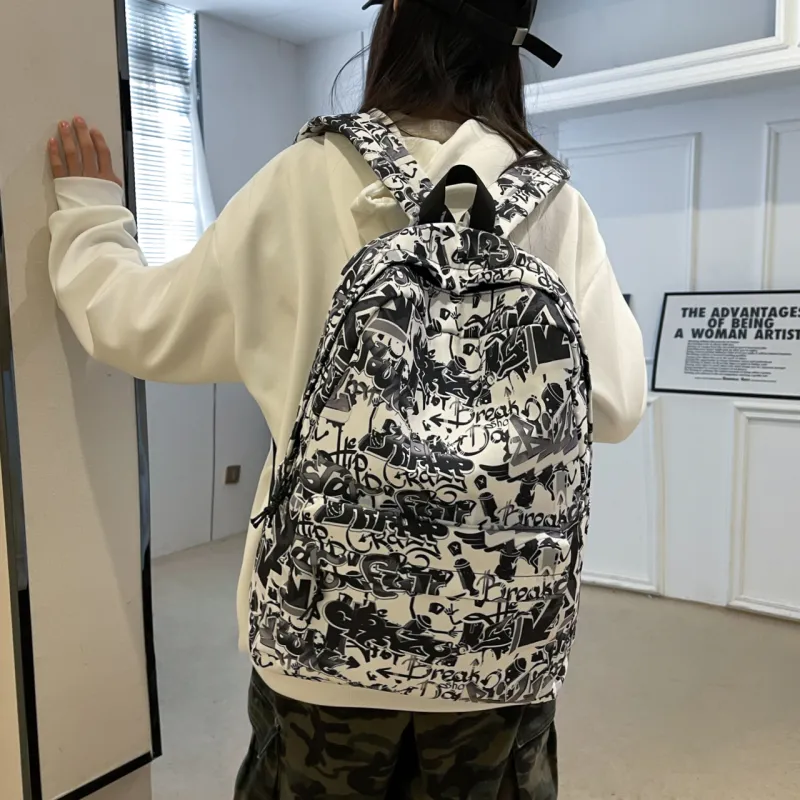 KAMLUI Oxford Backpack Unisex Color/Gray/Black-8