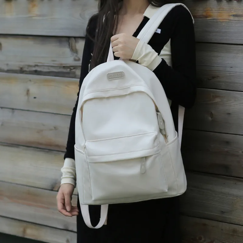 KAMLUI Nylon Backpack Unisex Black/White/Gray/Purple/Blue-4