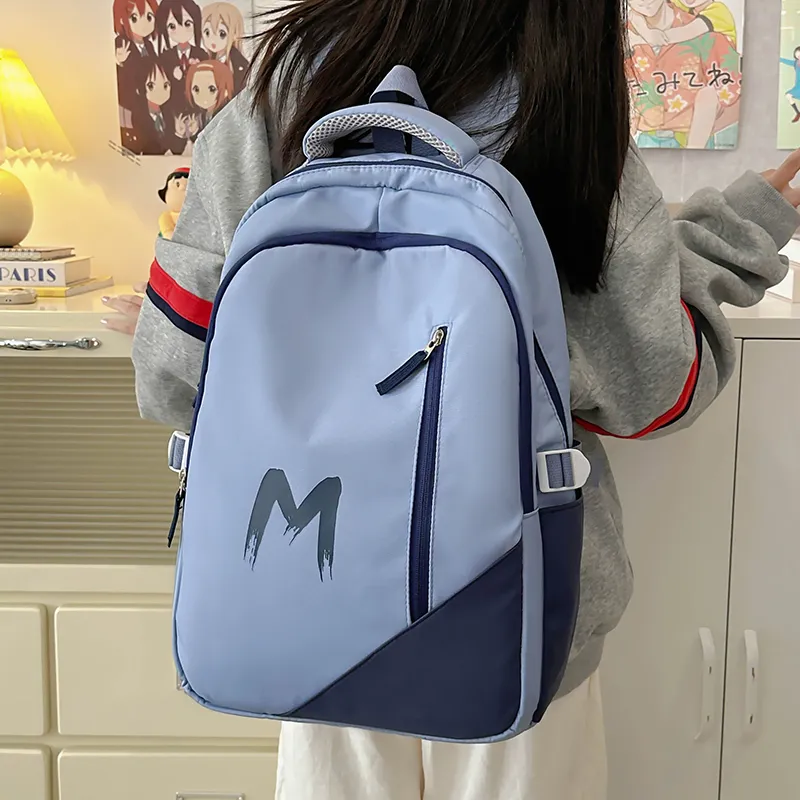 KAMLUI Polyester Backpack Regular Unisex Black/Jasper/Light Blue-20