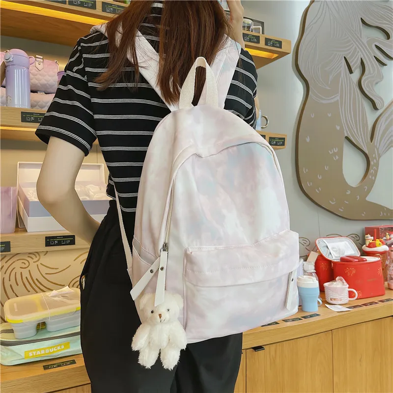 KAMLUI Nylon Backpack Laptop Bag Regular Unisex Multicolor-20
