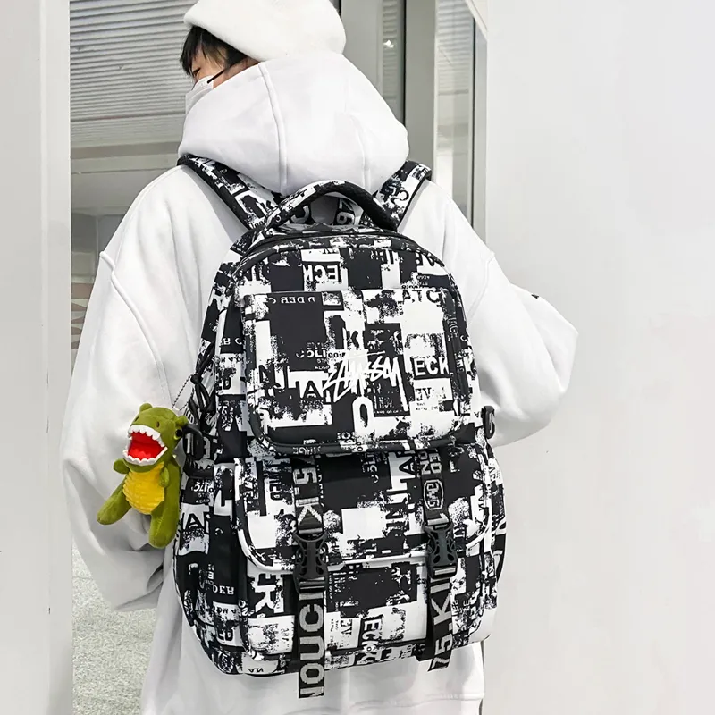 KAMLUI Nylon Backpack Regular Unisex Multicolor-8