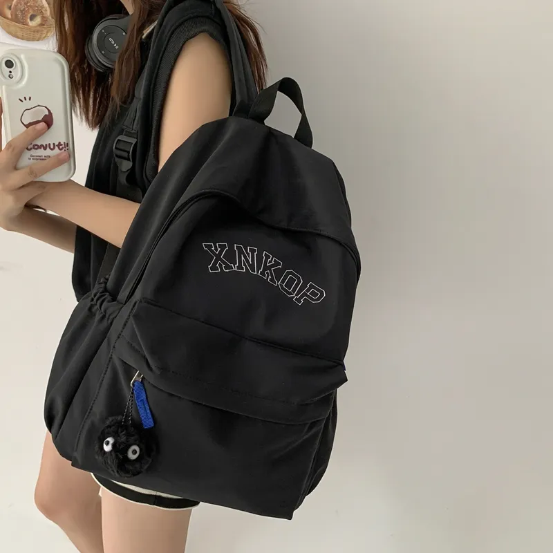 KAMLUI Nylon Backpack Unisex White/Black/Khaki/Blue-15