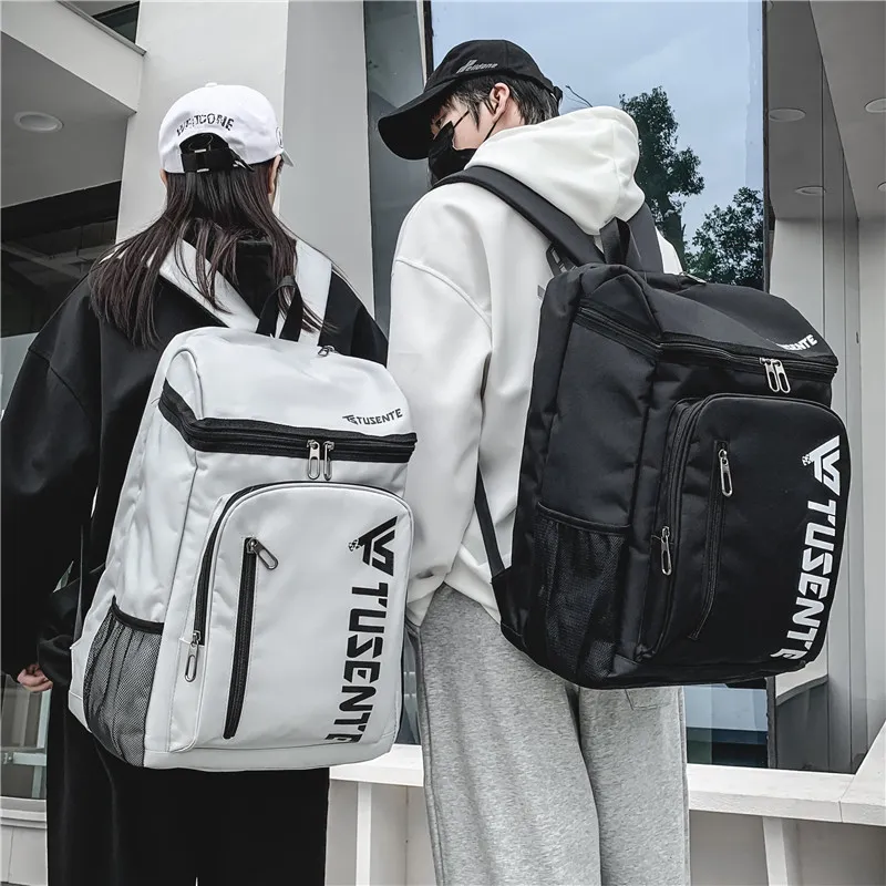 KAMLUI Oxford Backpack Regular Unisex Gray/Black/Red-11