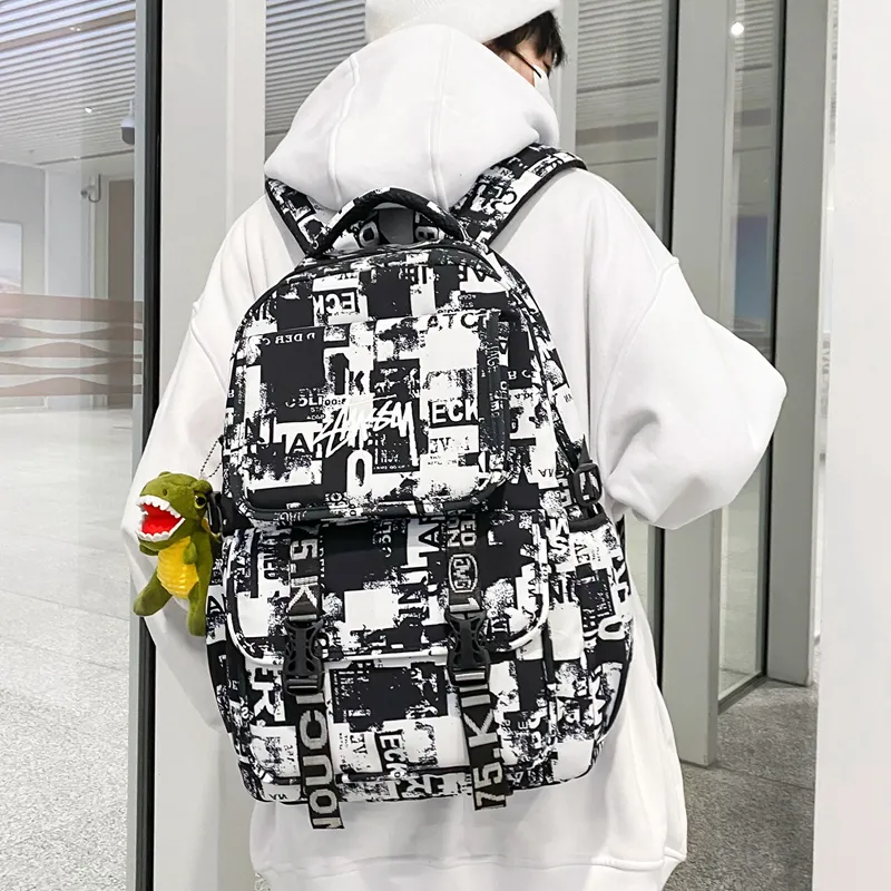 KAMLUI Nylon Backpack Regular Unisex Multicolor-9