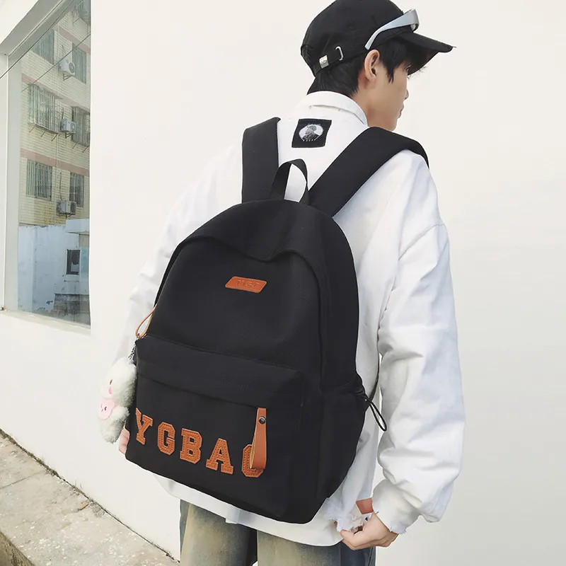 KAMLUI Nylon Backpack Regular Unisex White/Gray/Black/Burgundy/Khaki-16