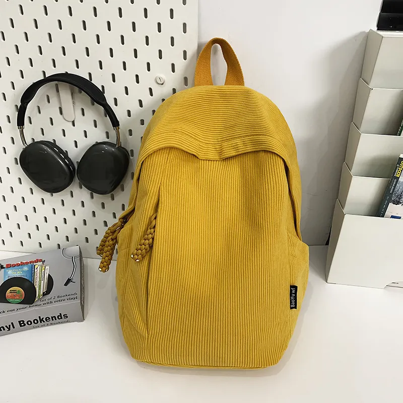 KAMLUI Corduroy Backpack Regular Women's Multicolor-14