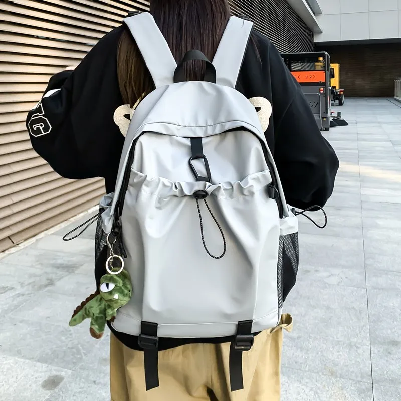 KAMLUI Membrana Dermalis Backpack Laptop Bag Unisex Gray/Black/Orange/Army Green-8