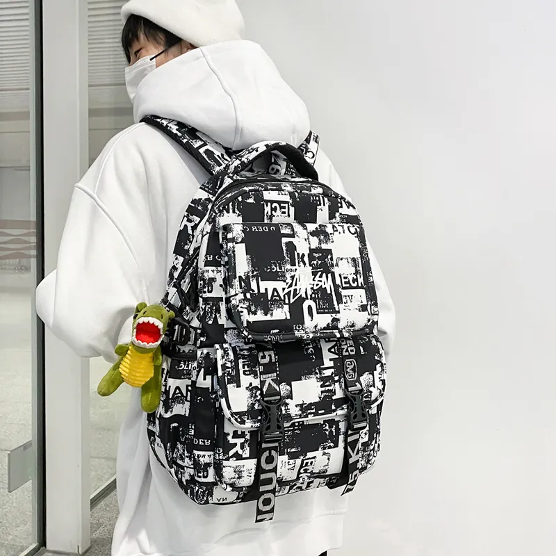 KAMLUI Nylon Backpack Regular Unisex Multicolor-7